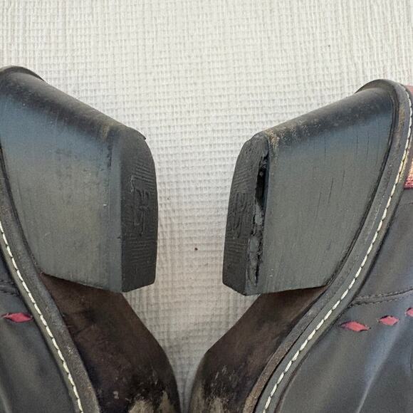 Vintage leather boots Donald J Pliner Hinda western coastalcowgirl witchy -FLAW - Picture 8 of 16